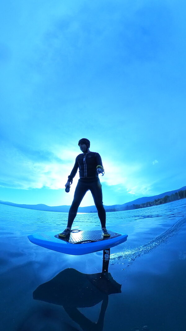 Hydrofoiling on Lake Tahoe
